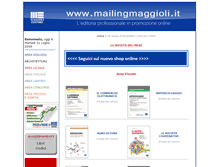 Tablet Screenshot of mailingmaggioli.it